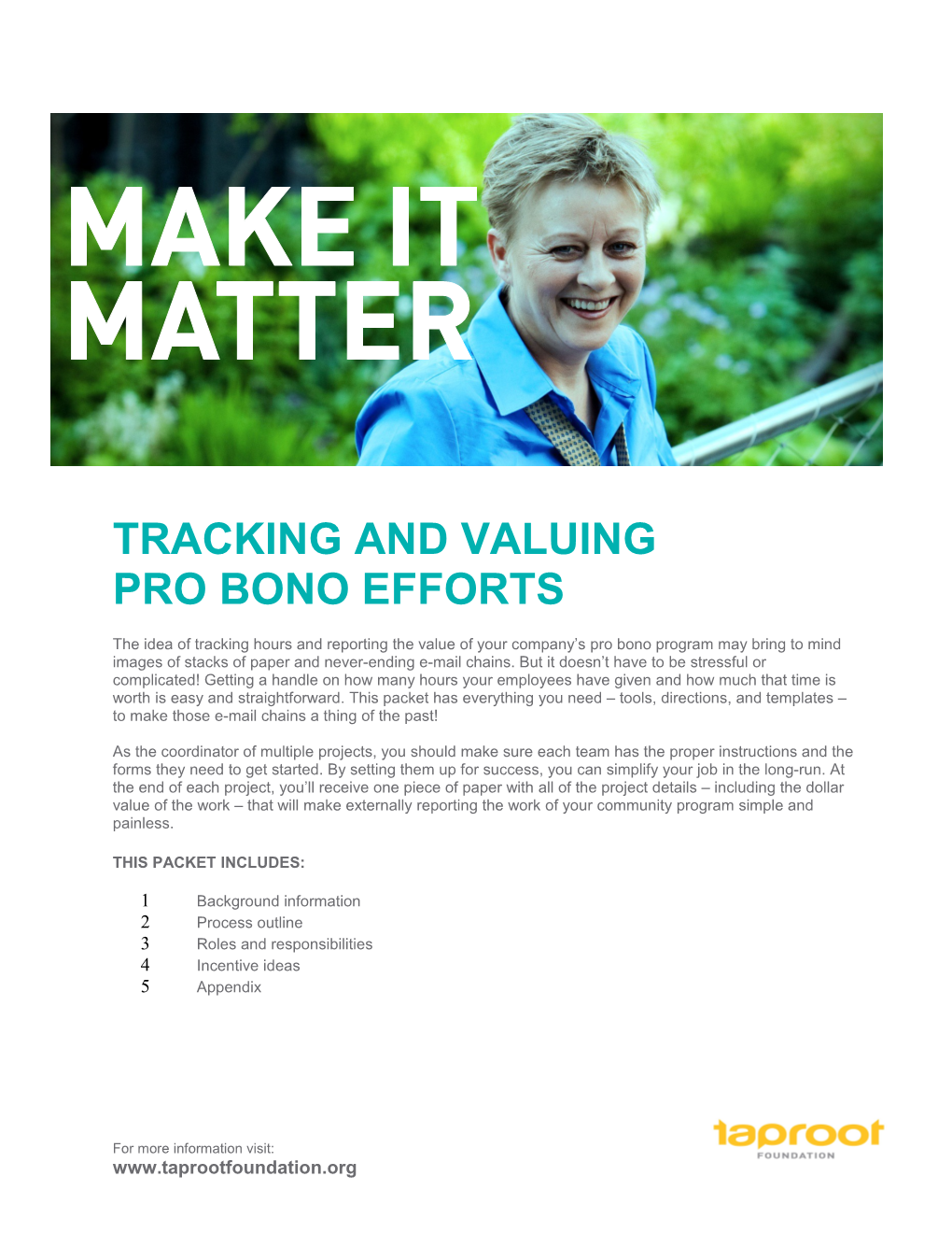 Tracking and Valuing Your Pro Bono Efforts