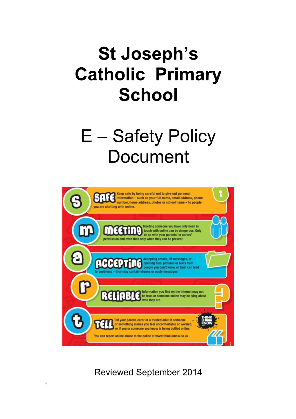 BPSI School E-Safety Policy Template