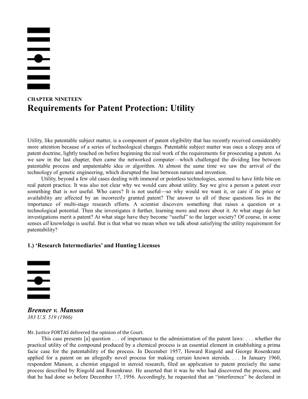 Requirements for Patent Protection: Utility