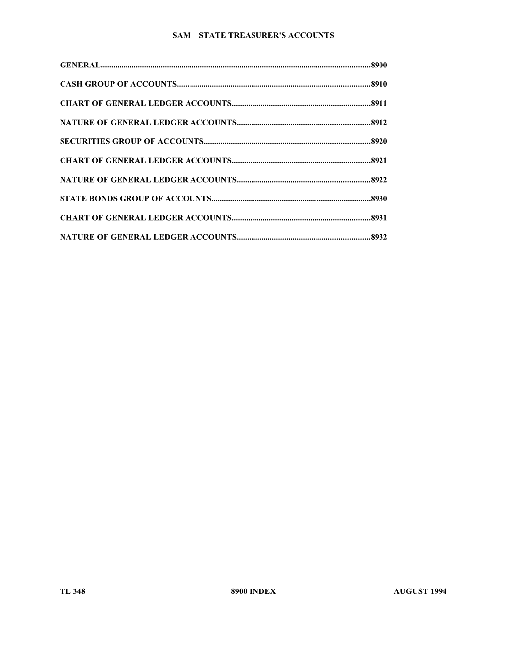 Sam State Treasurer's Accounts