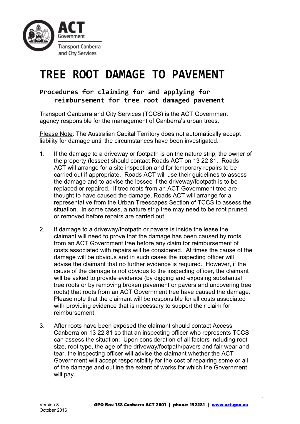 Tree Root Damage to Pavement