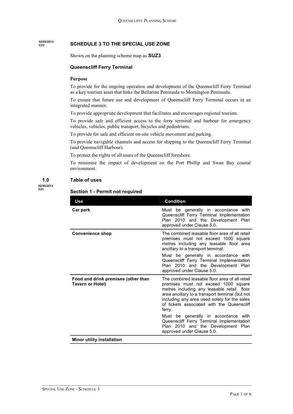 Queenscliffe Planning Scheme