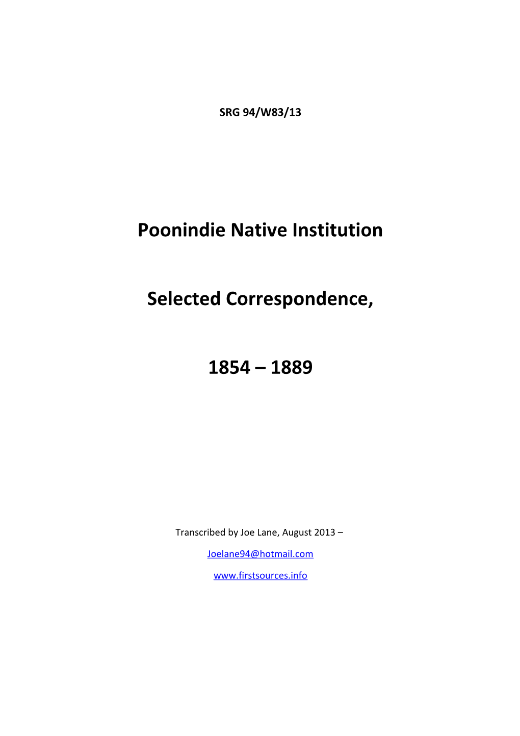 Poonindie Native Institution