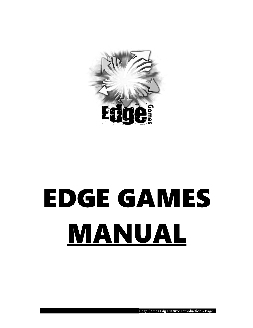 The Edgegames Manual S Brief Layout