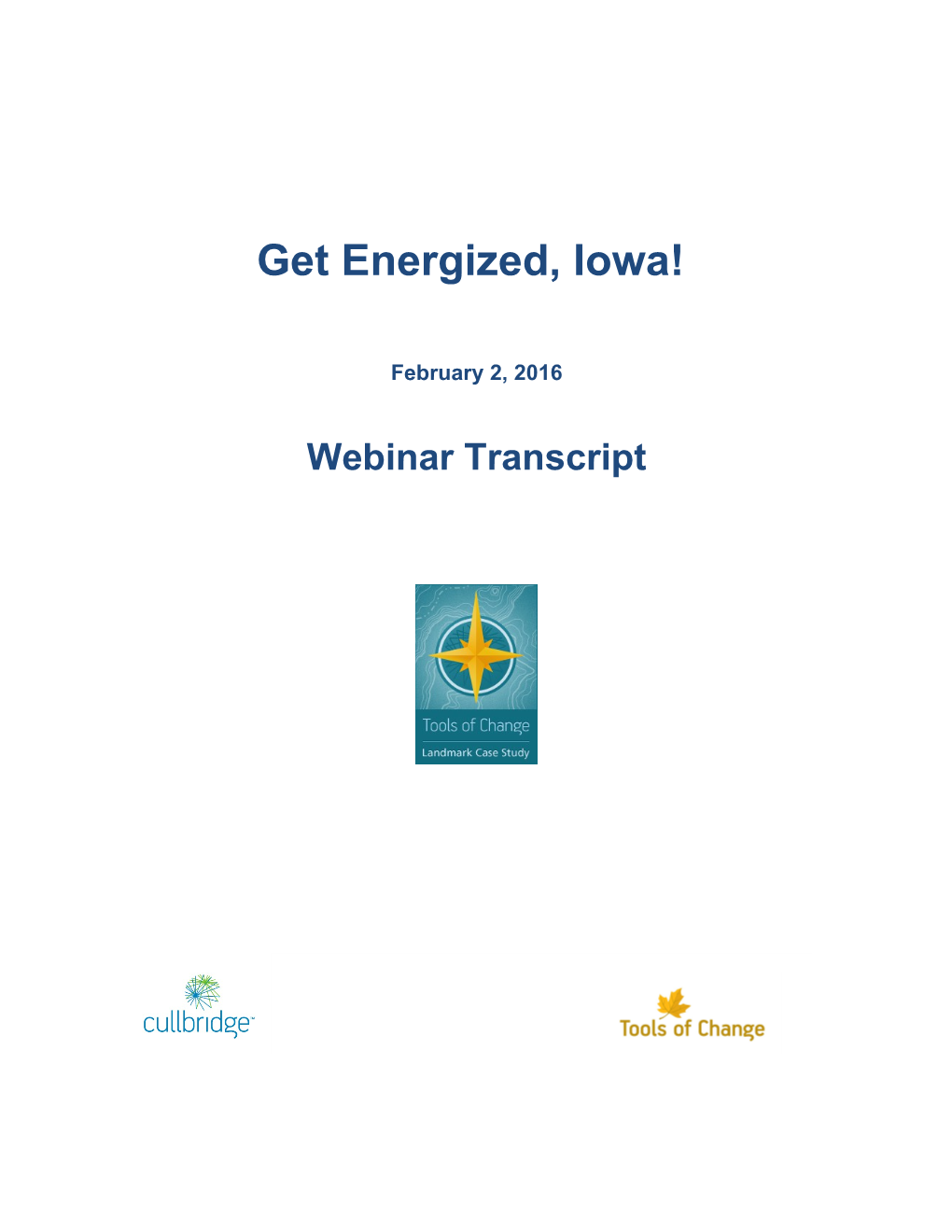 Webinar: Get Energized, Iowa! 1
