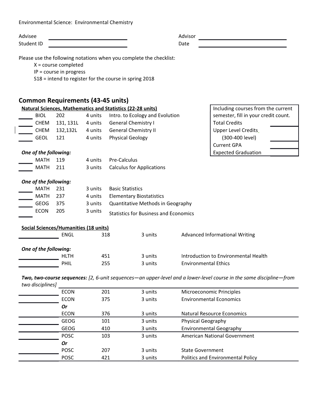 Environmental Science: Environmental Chemistry