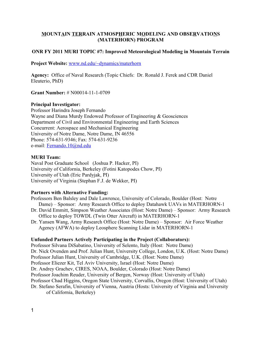 Mountain Terrain Atmospheric Modeling and Observations