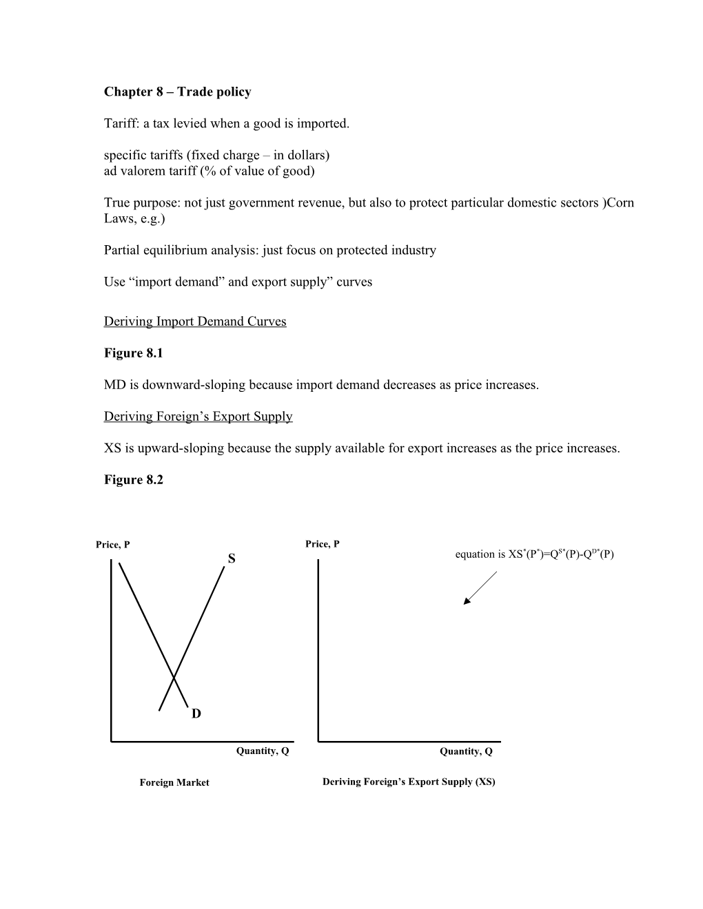 Chapter 8 Trade Policy Instruments