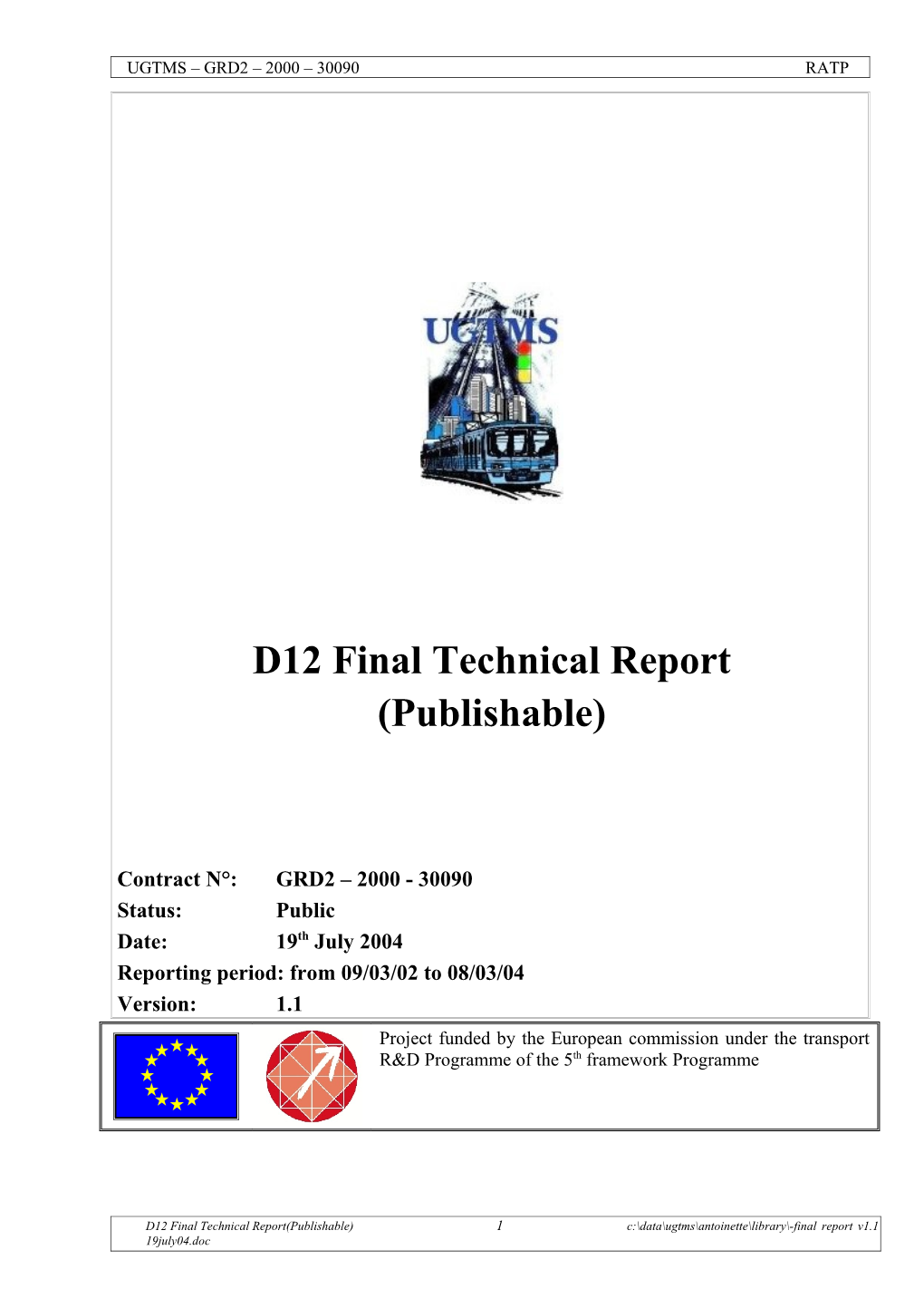 D12 Final Technical Report