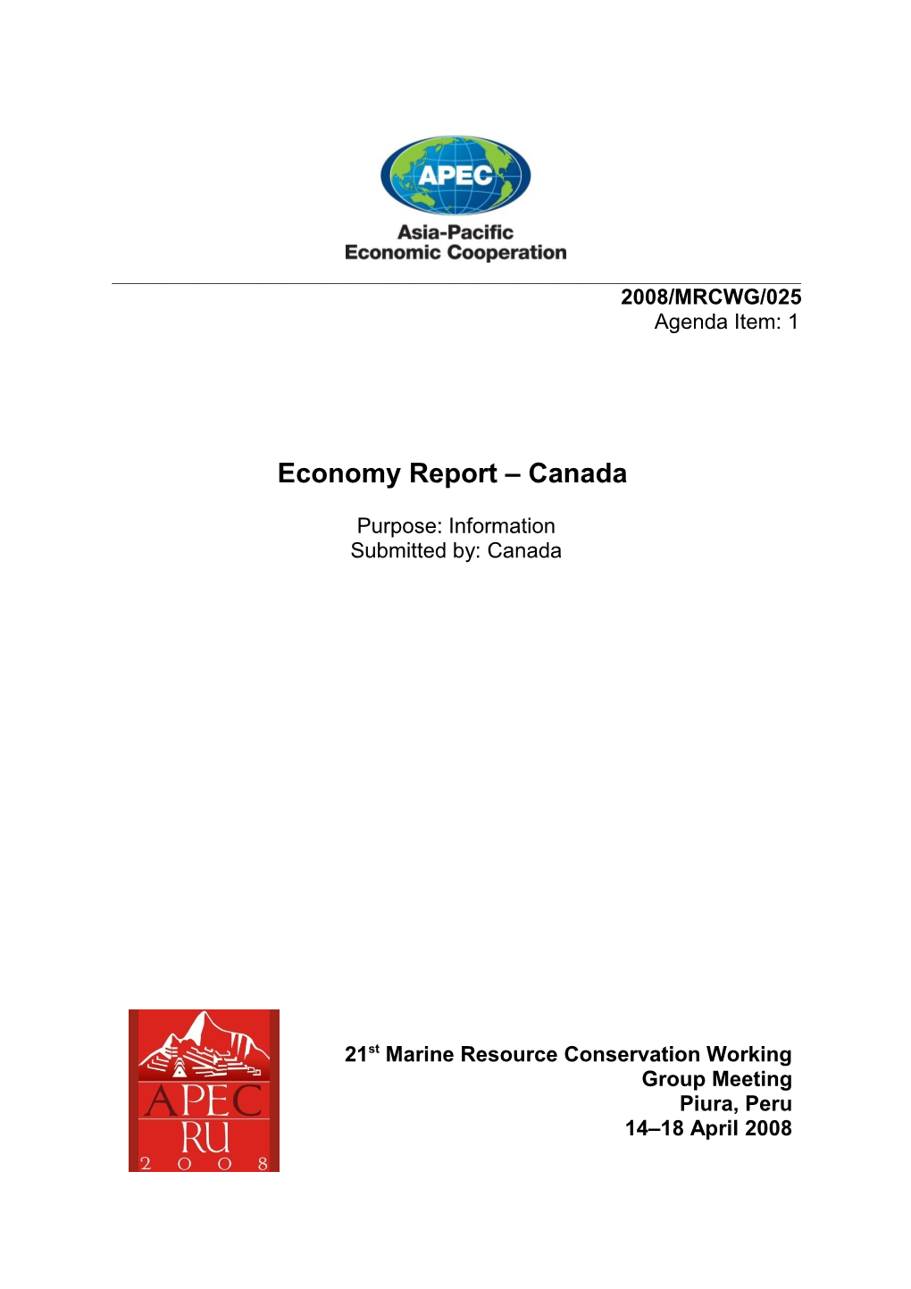 Economy Report Canada