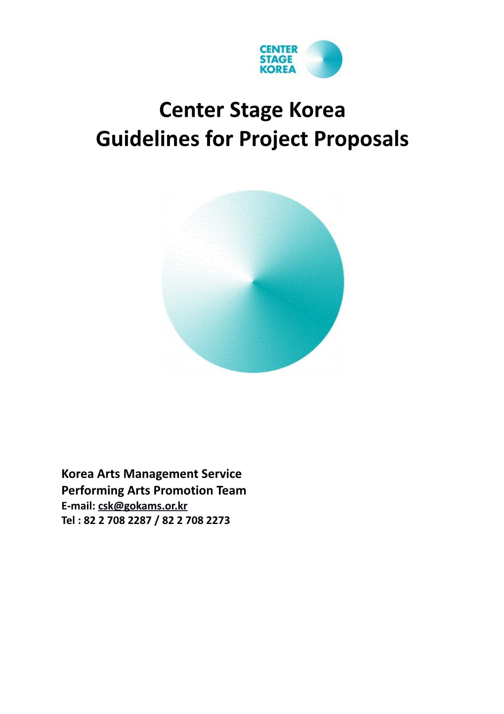 Guidelines for Project Proposals
