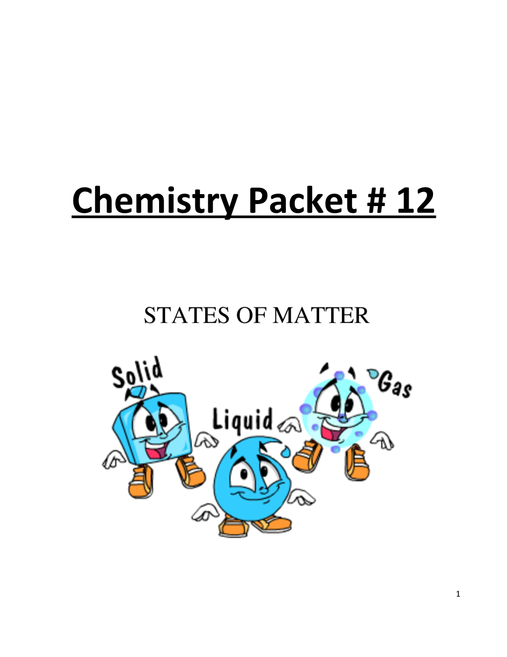 Chemistry Packet # 12