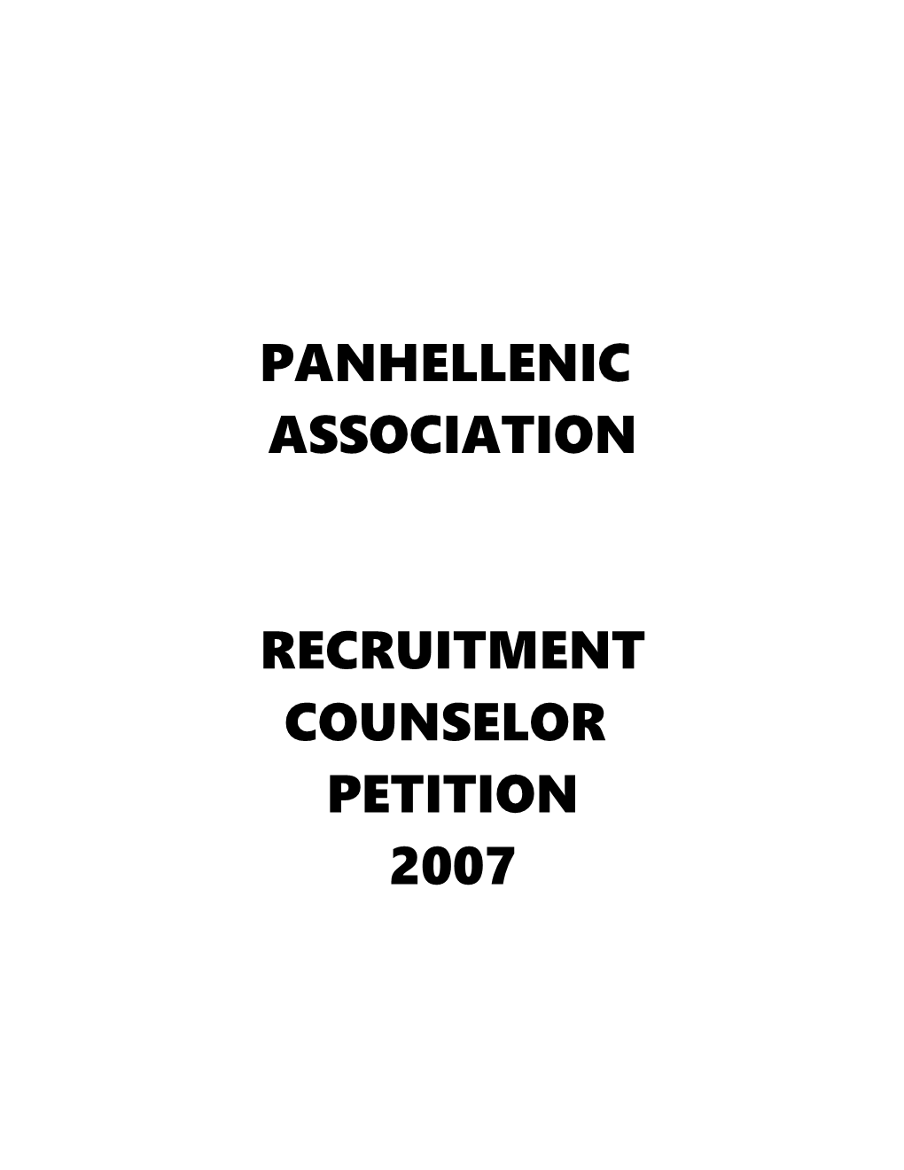 Panhellenic Association