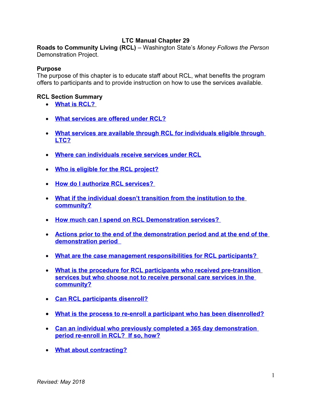 LTC Manual Chapter Medicare/Medicaid Integration Project (MMIP) (King and Pierce Counties Only)