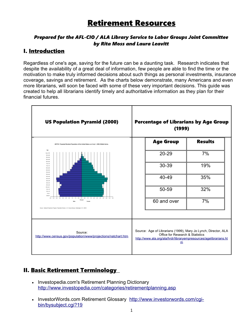 Retirement Resources