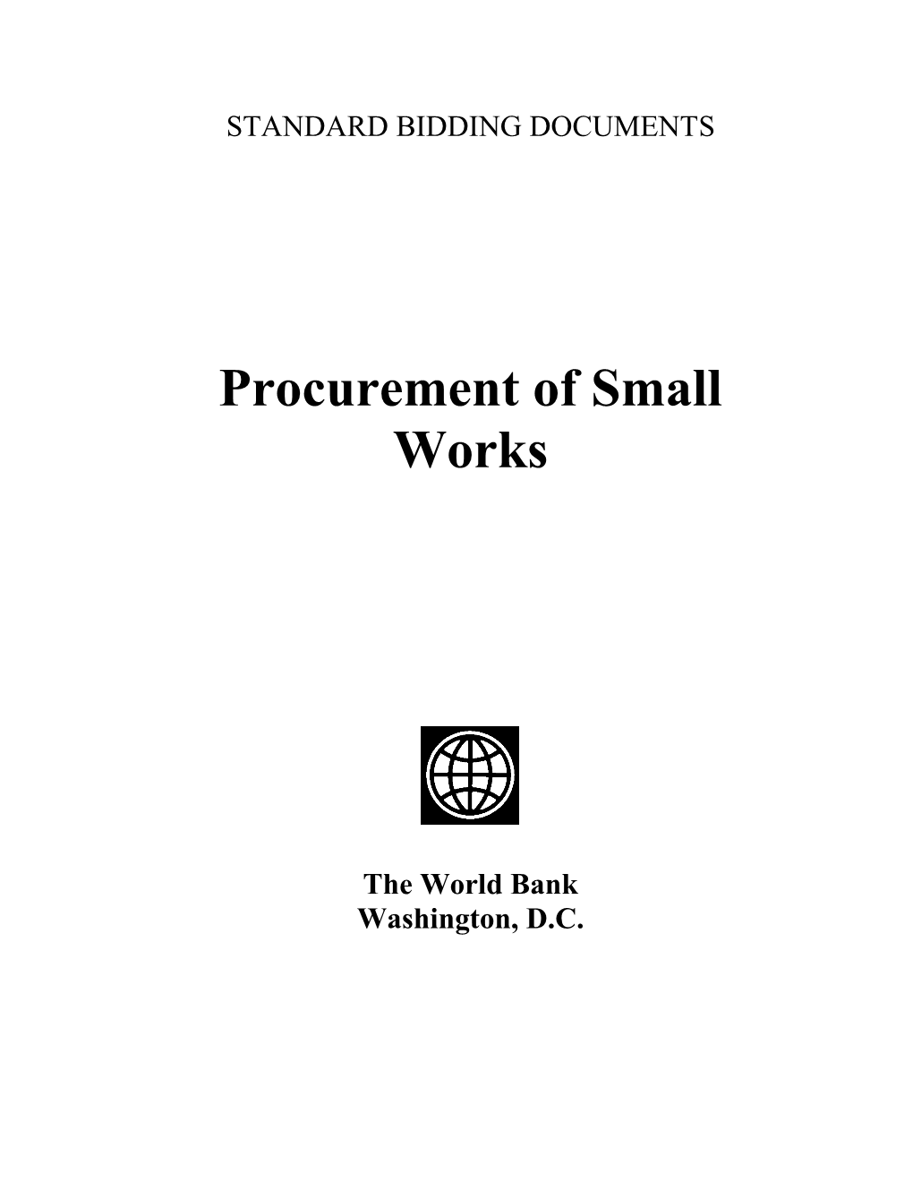 Procurement of Small Works