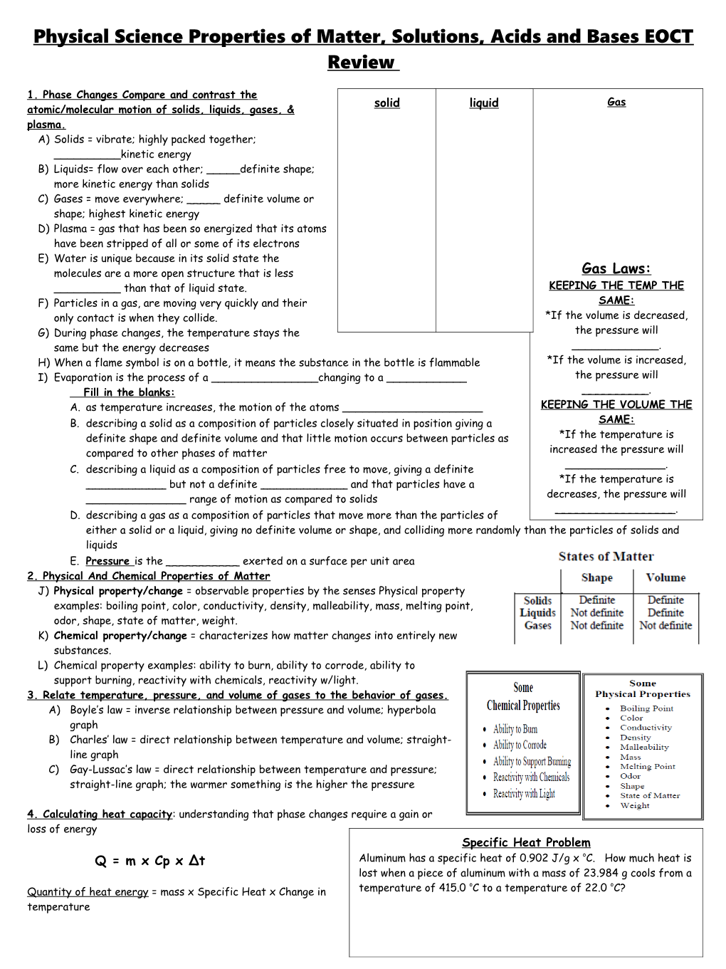 Graduation Test Review