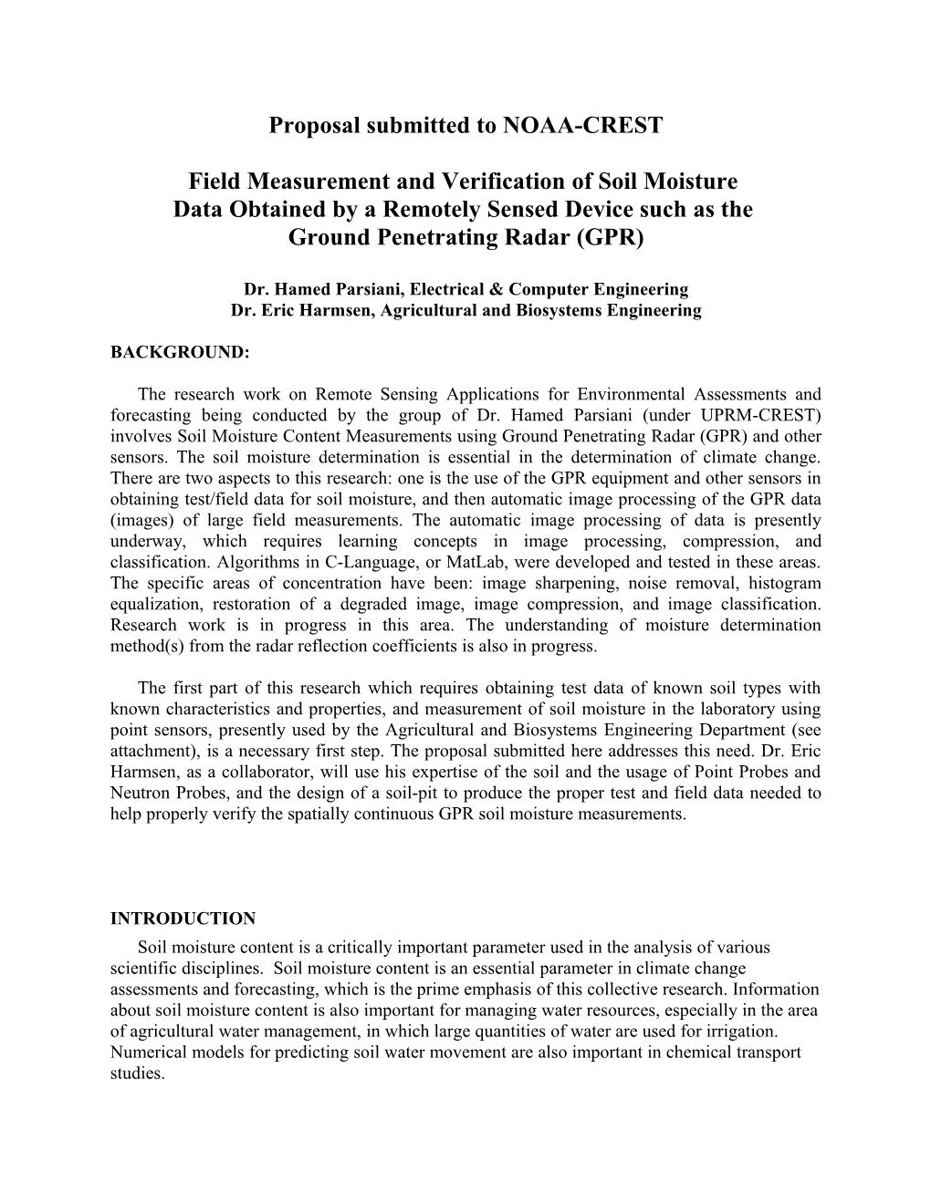 Evaluation of the GPR Method for Estimating Soil Moisture Contents in Puerto Rico