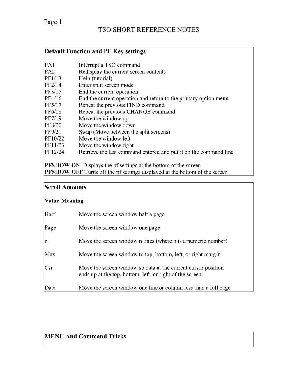 Tso Class Document Handout