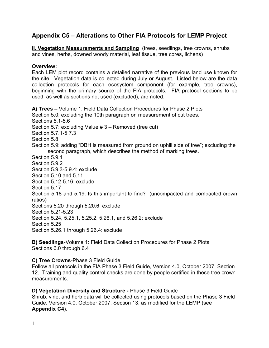 GMNF Long-Term Ecosystem Monitoring Project