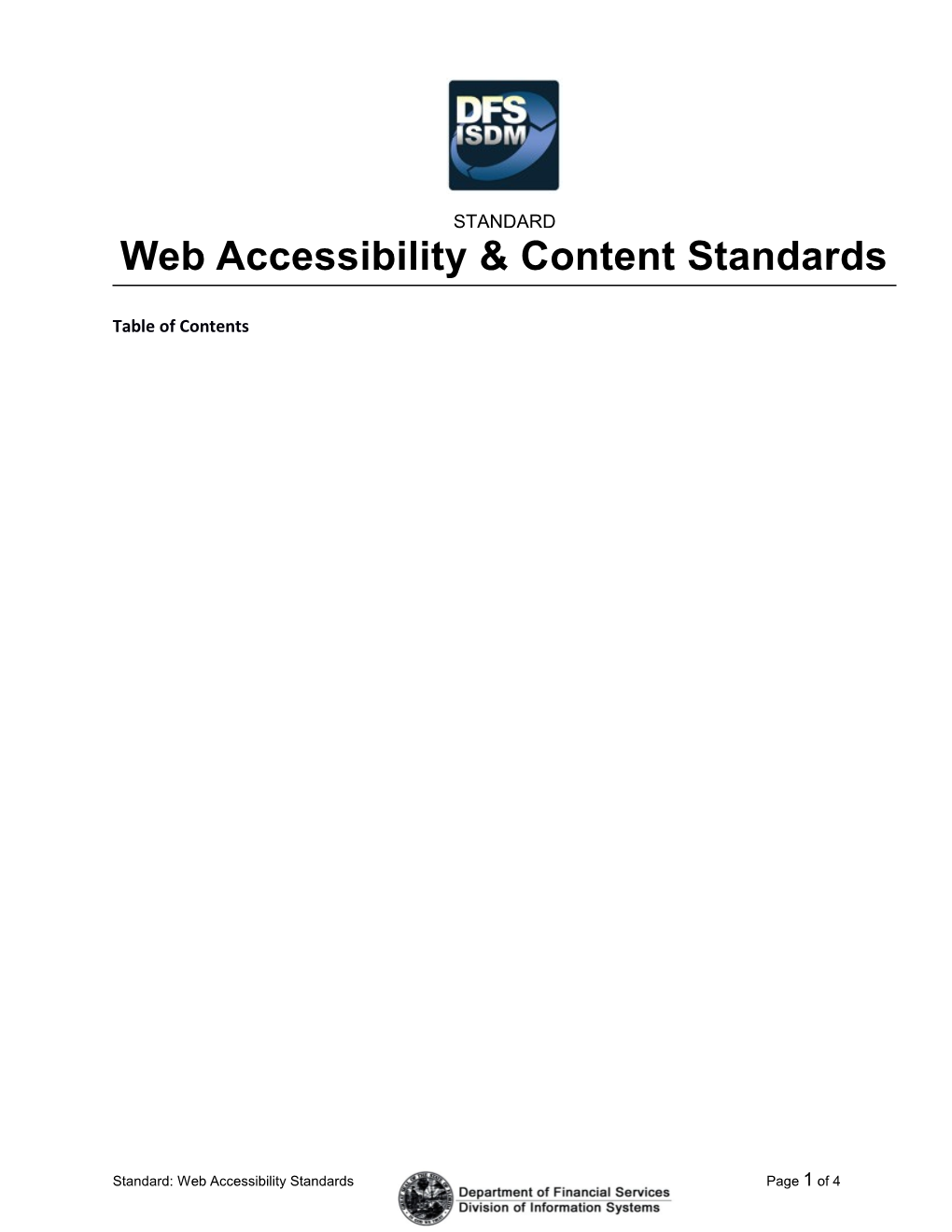 Web Accessibility Content Standards