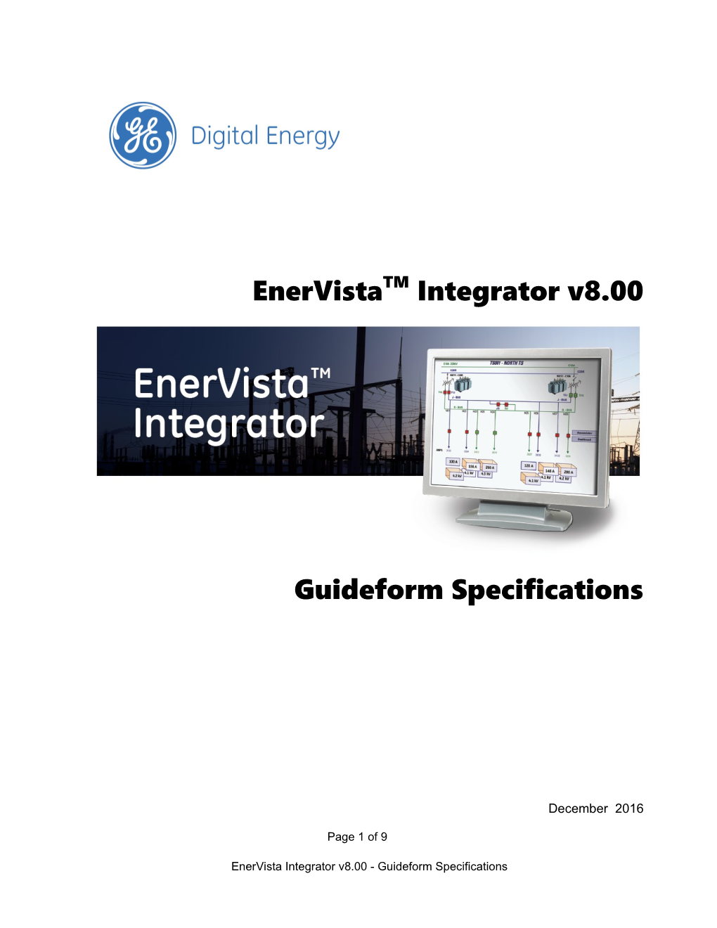 Enervista Integrator V7.10 Guideform Specifications