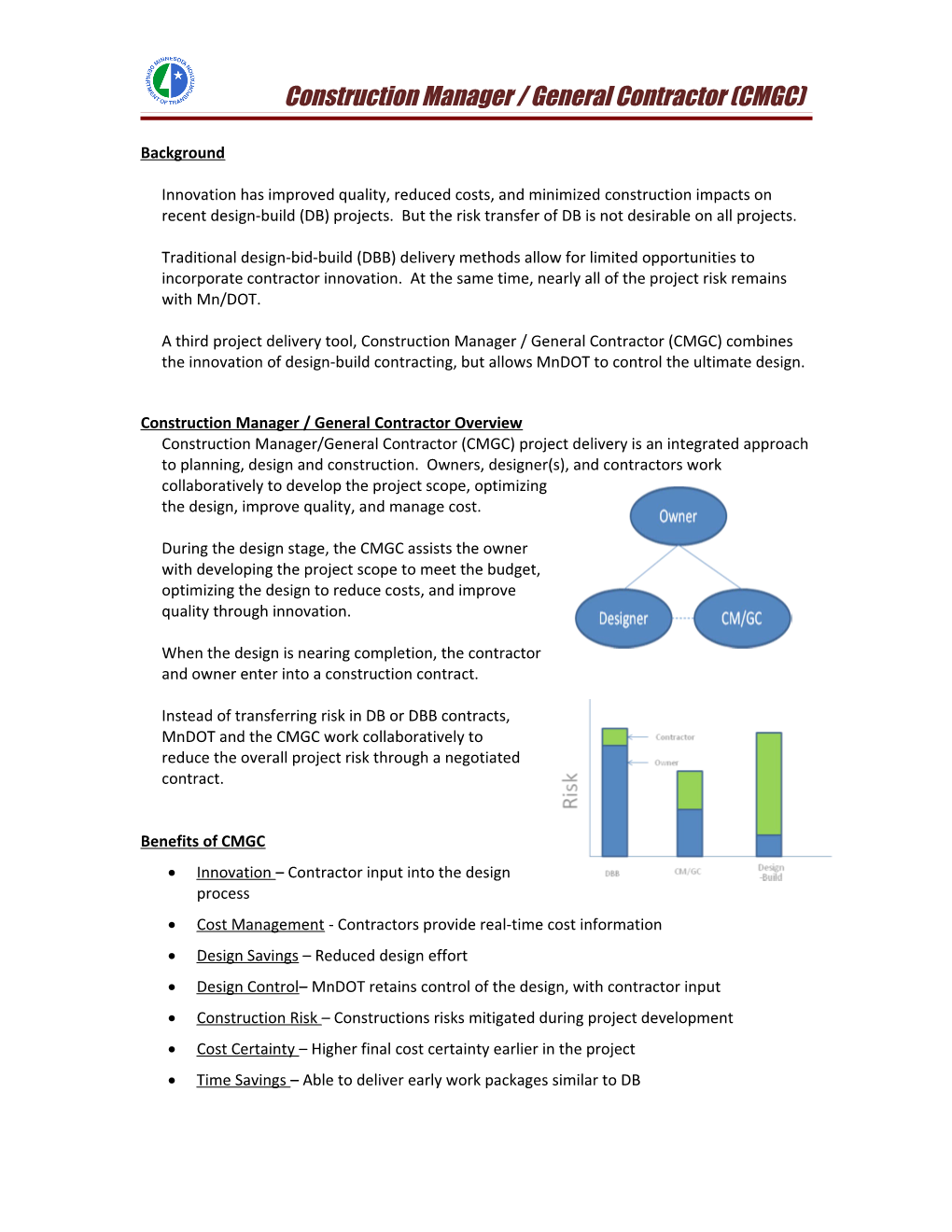 Construction Manager / General Contractor Overview