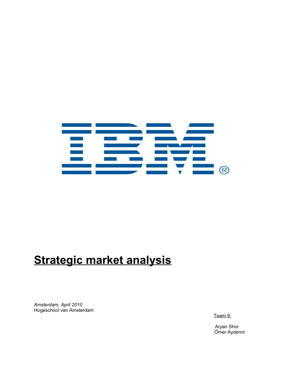 Strategic Market Analysis