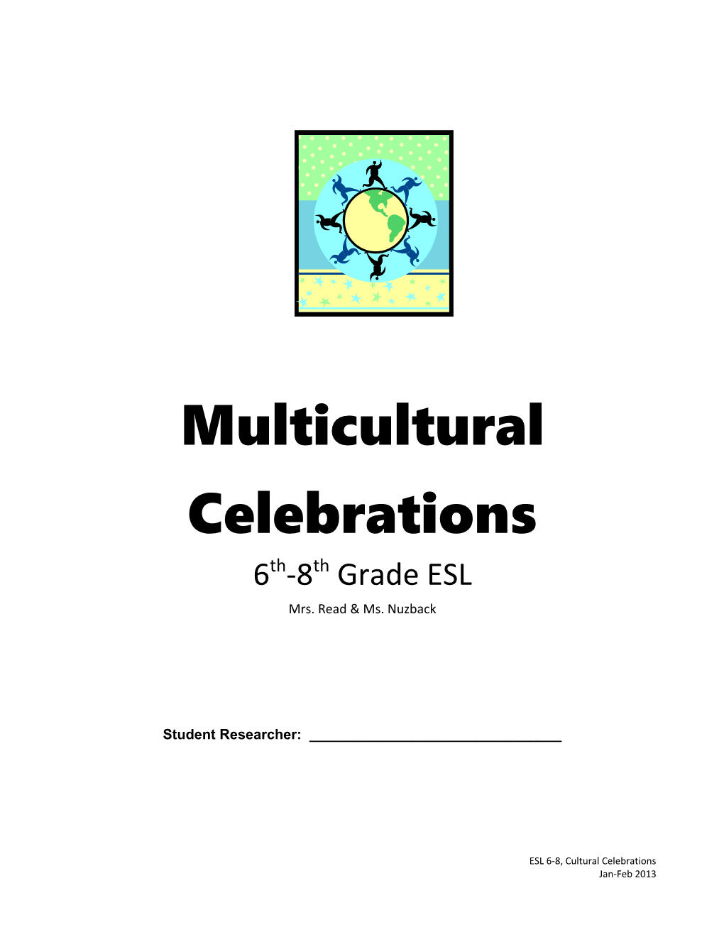 Multicultural Celebrations 6Th-8Th Grade ESL
