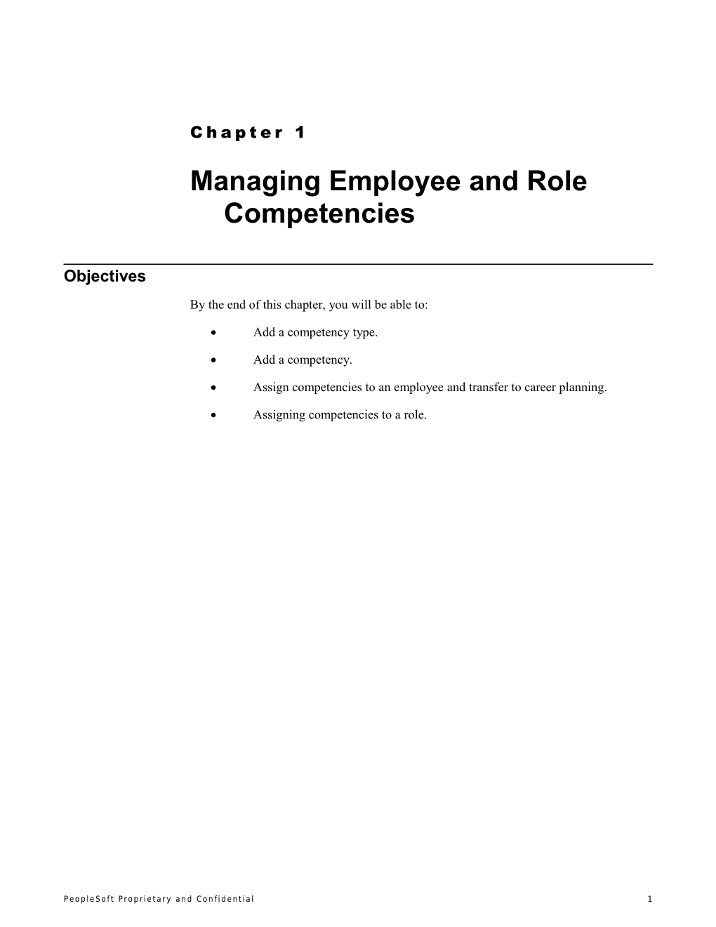 Chapter 3Managing Employee and Role Competencies