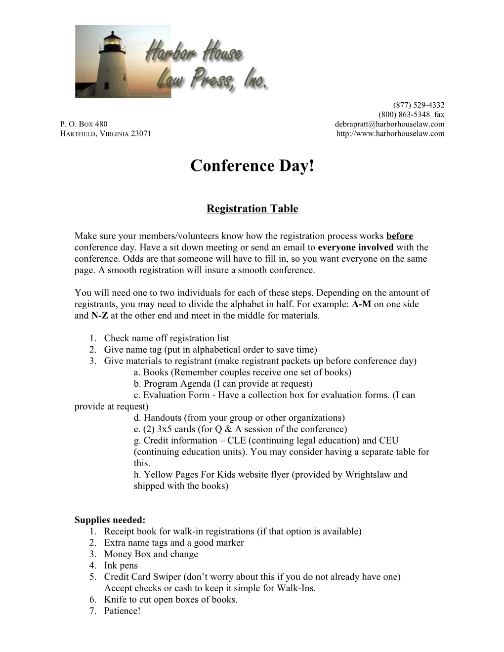 Things to Consider for Your Conference