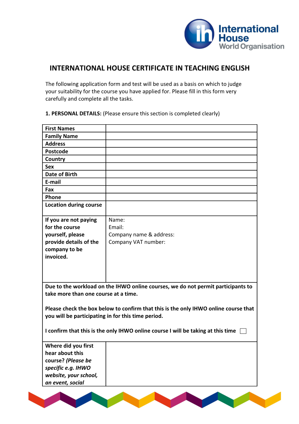 International House Certificate in Teaching English