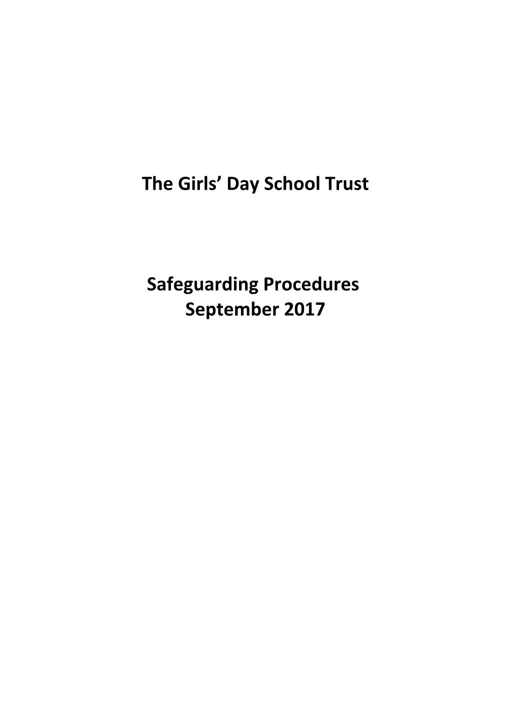 The Girls Day School Trust