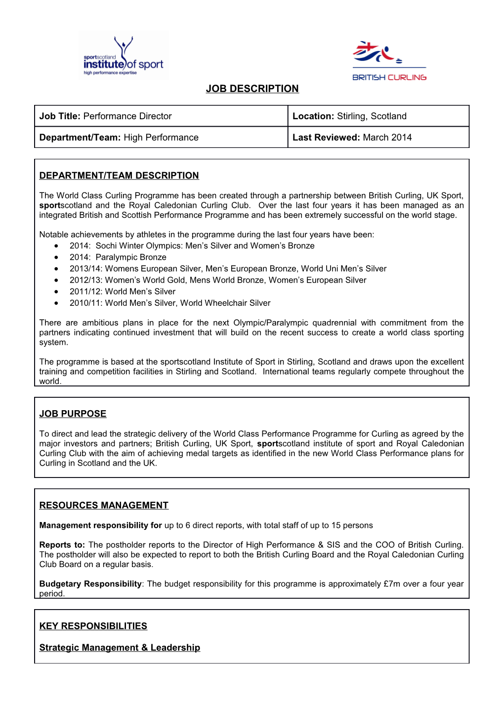 Channel 4 Job Evaluation Worksheets