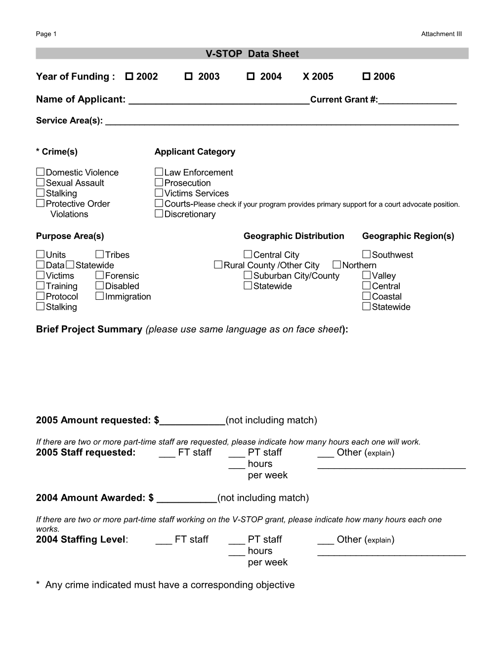 V-STOP Data Sheet