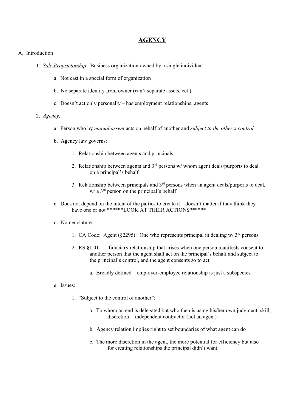 1. Sole Proprietorship: Business Organization Owned by a Single Individual