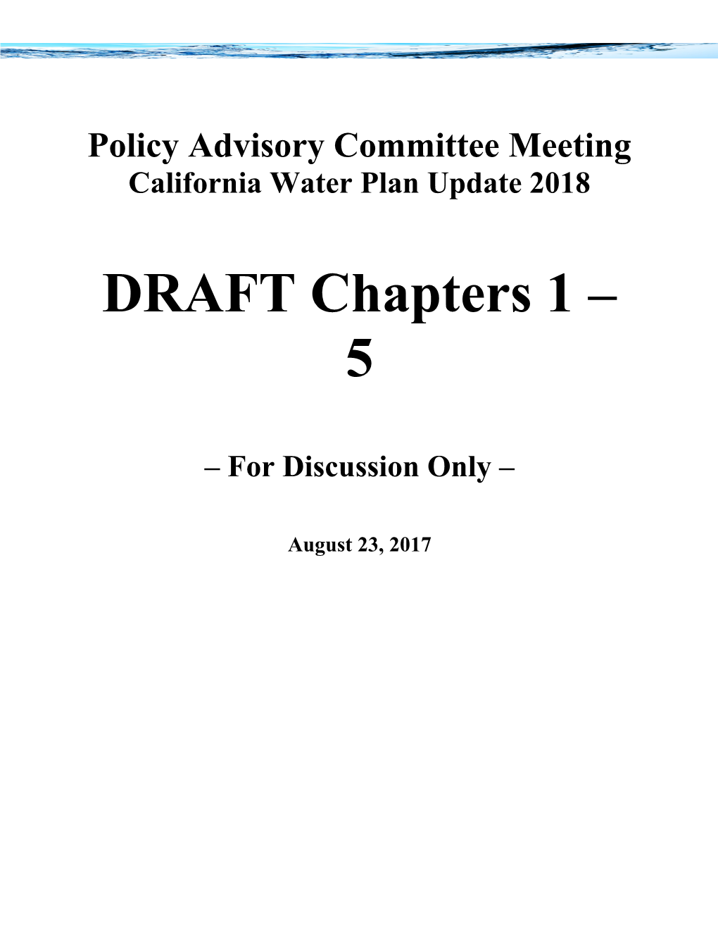Policy Advisory Committee Meeting