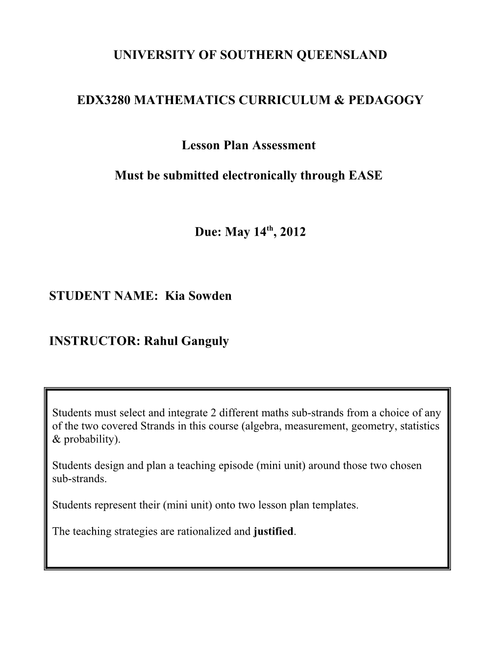 EDP222 Pedagogy and Curriculum 2