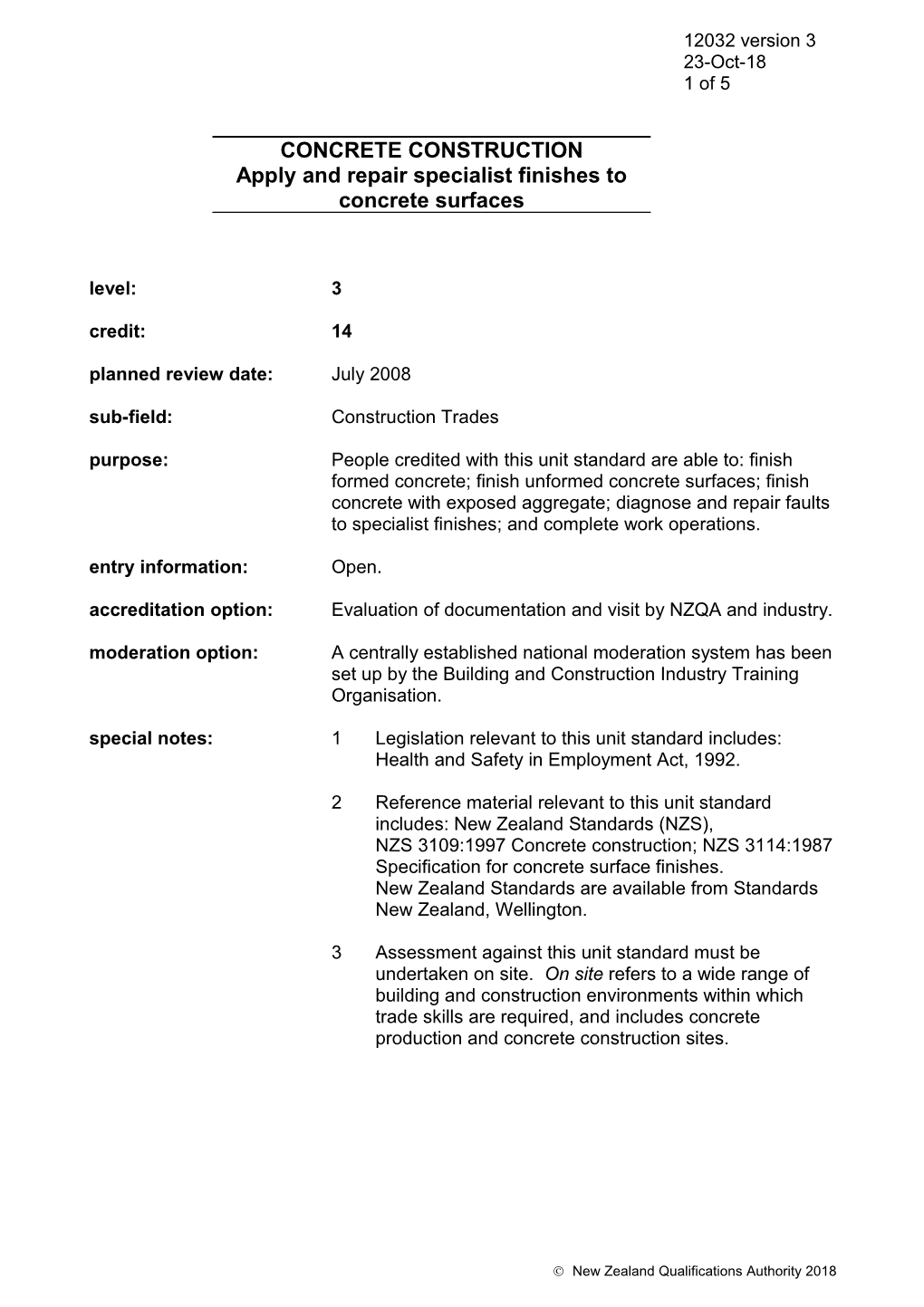 Sub-Field:Construction Trades