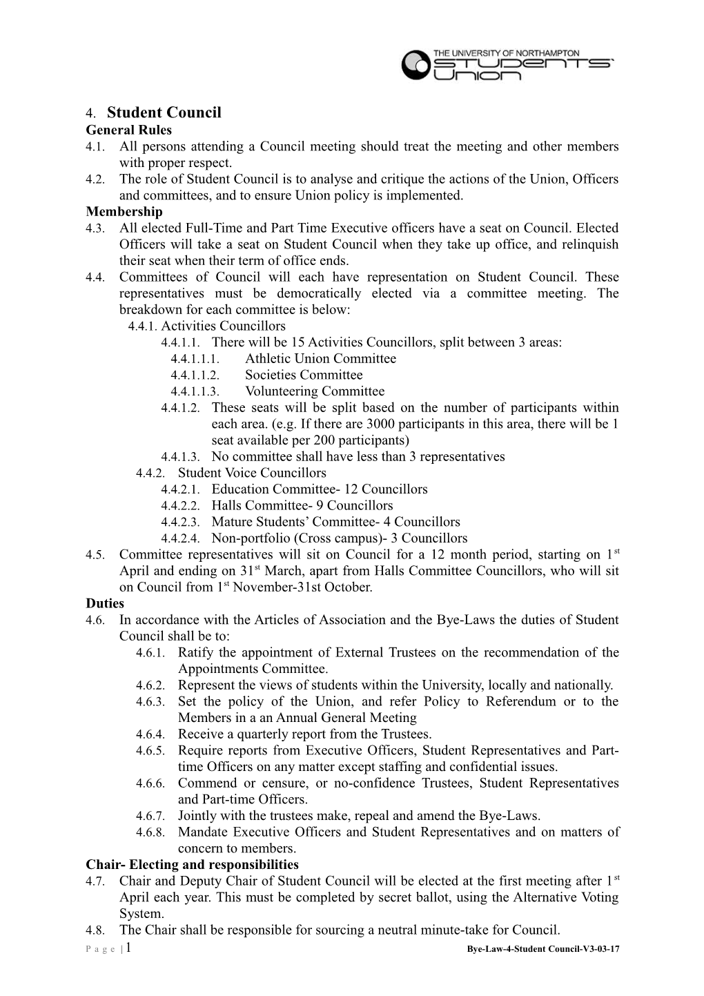Bye-Law-4-Student Council-V3-03-17
