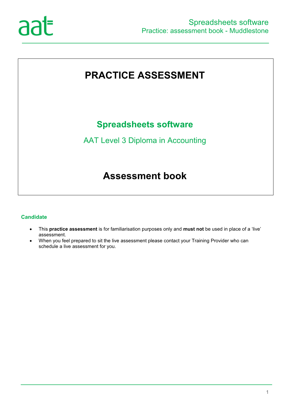 Practice: Assessment Book -Muddlestone