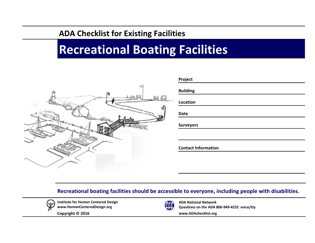 Institute for Human Centered Design Recreational Boating Facilities