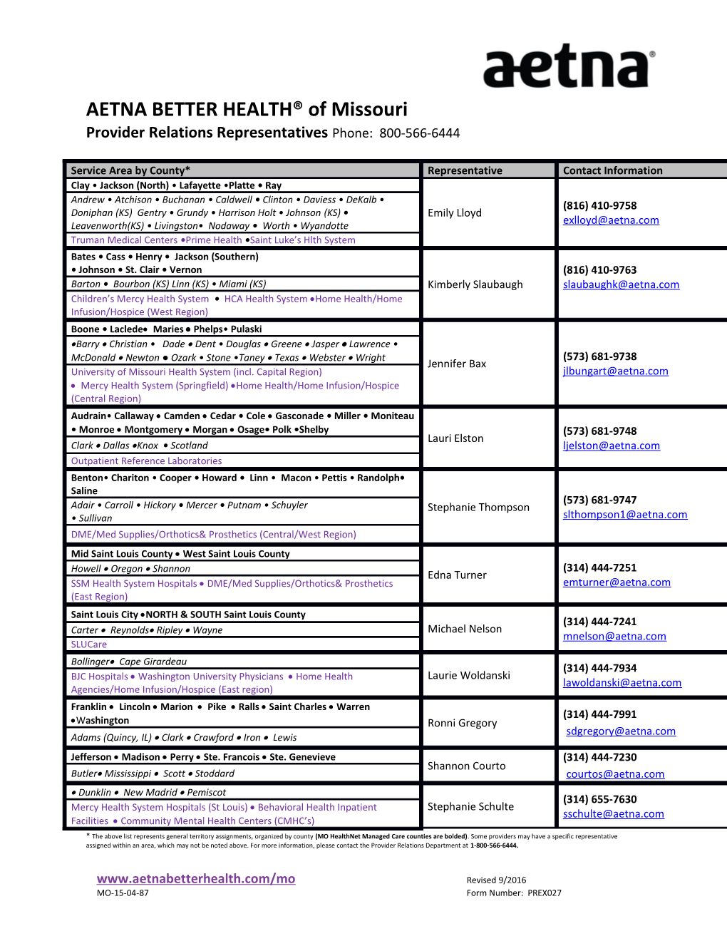 Word 2010 Document Template for Aetna Better Health. Black Logo