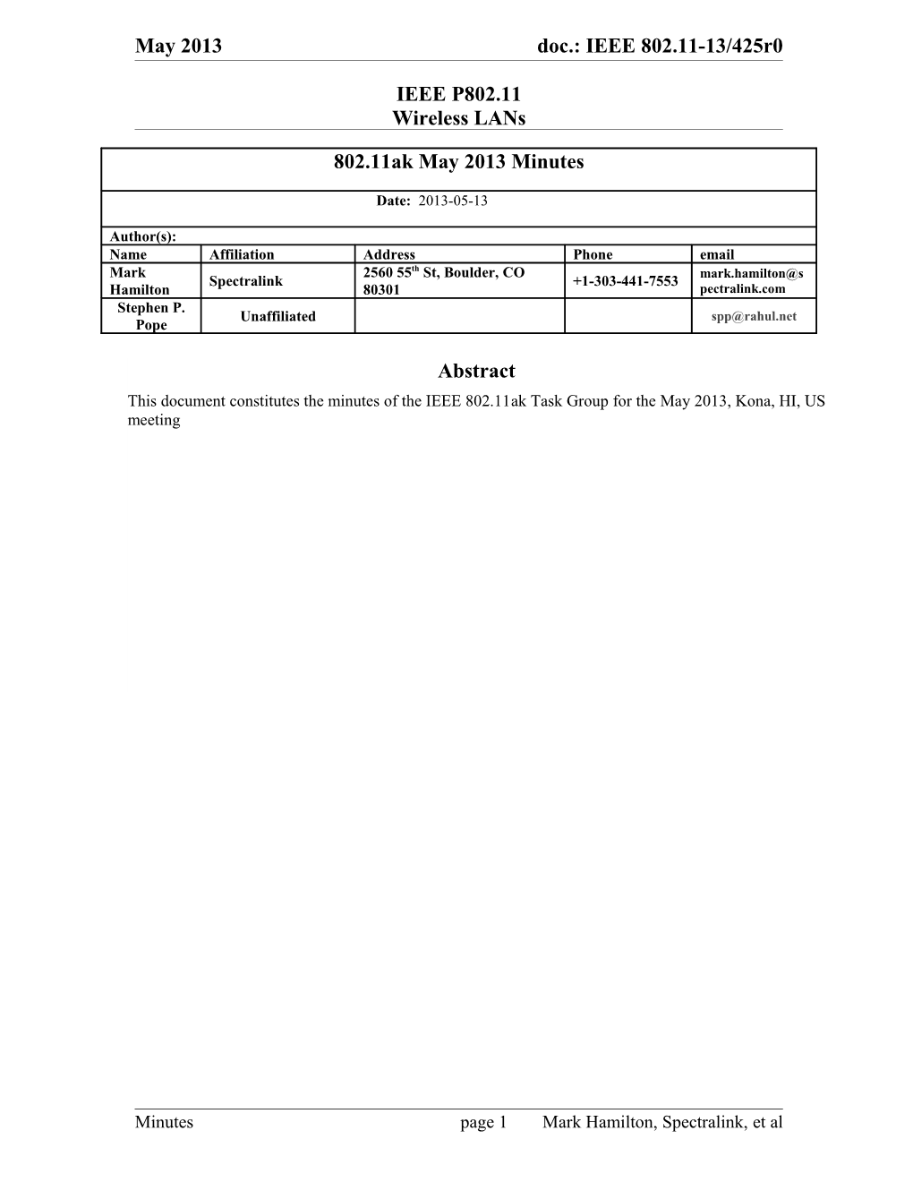 IEEE 802.11 Interim Meeting Session #80