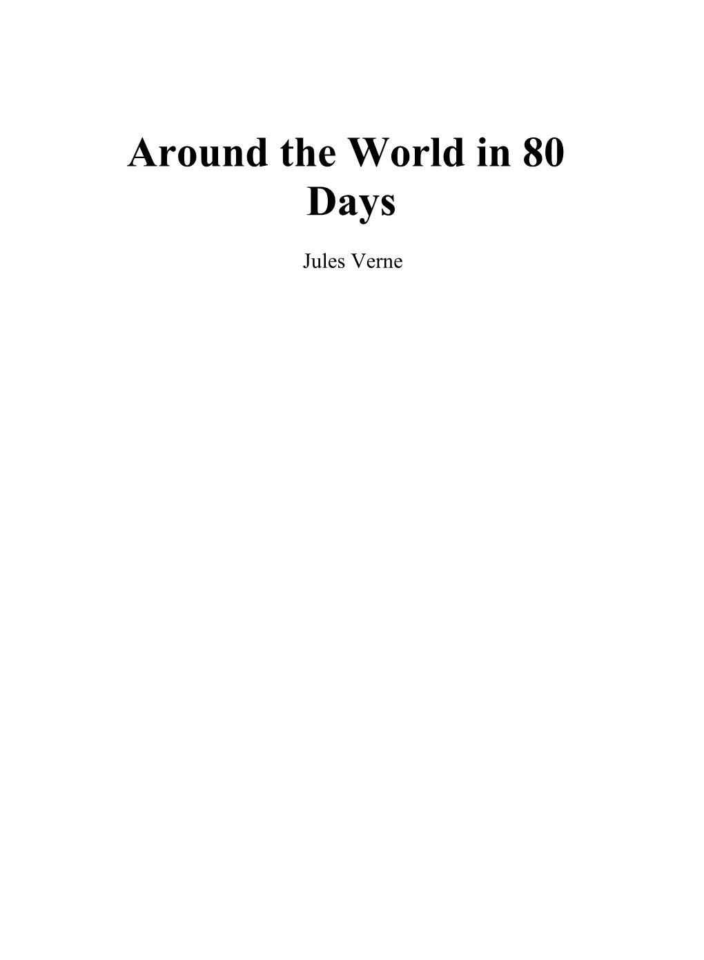 Around the World in 80