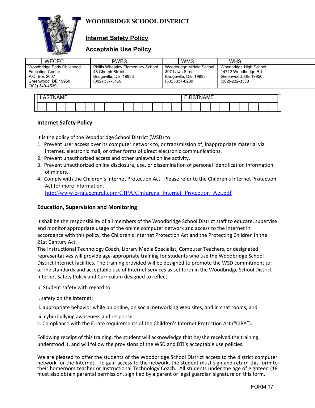 Temporary Placement for Transfer Students