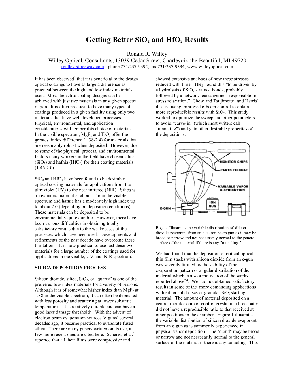 Getting Better Sio2 and Hfo2 Results