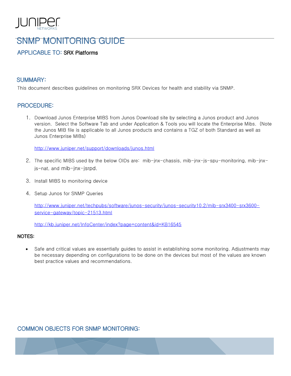 Snmp Monitoring Guide