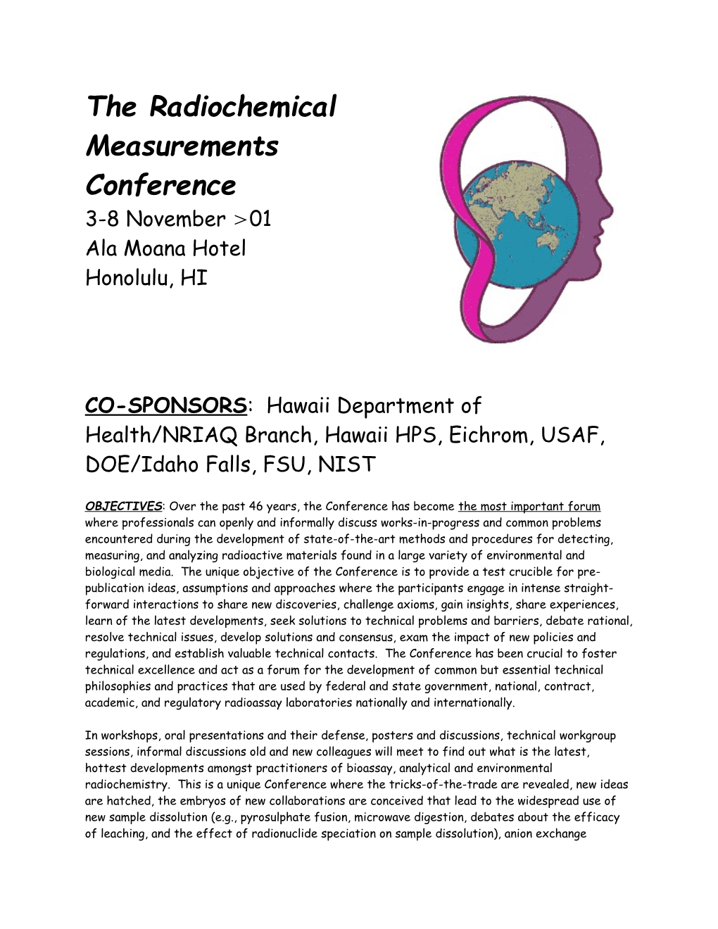 The Radiochemical Measurements Conference