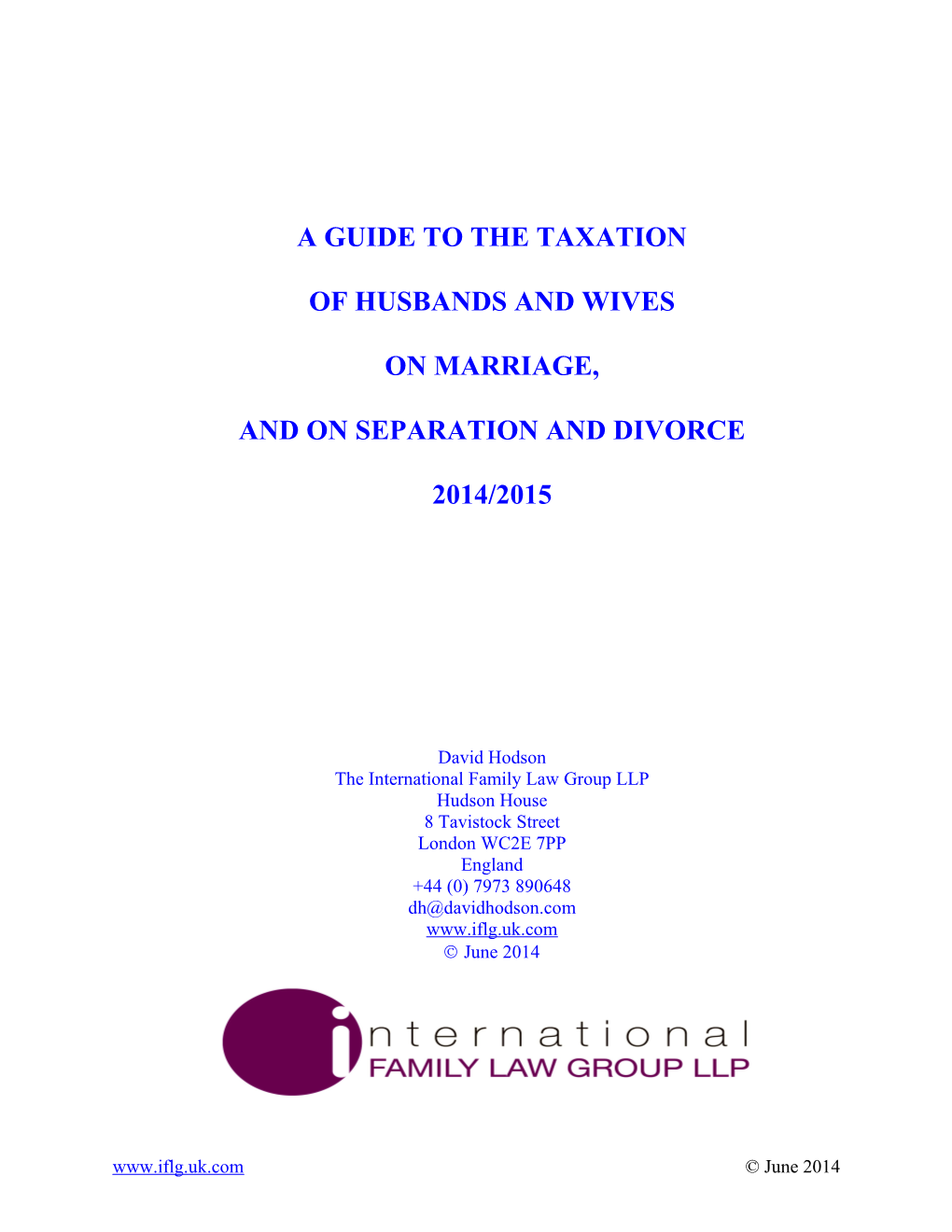 A Guide to the Taxation